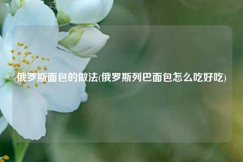 俄罗斯面包的做法(俄罗斯列巴面包怎么吃好吃)